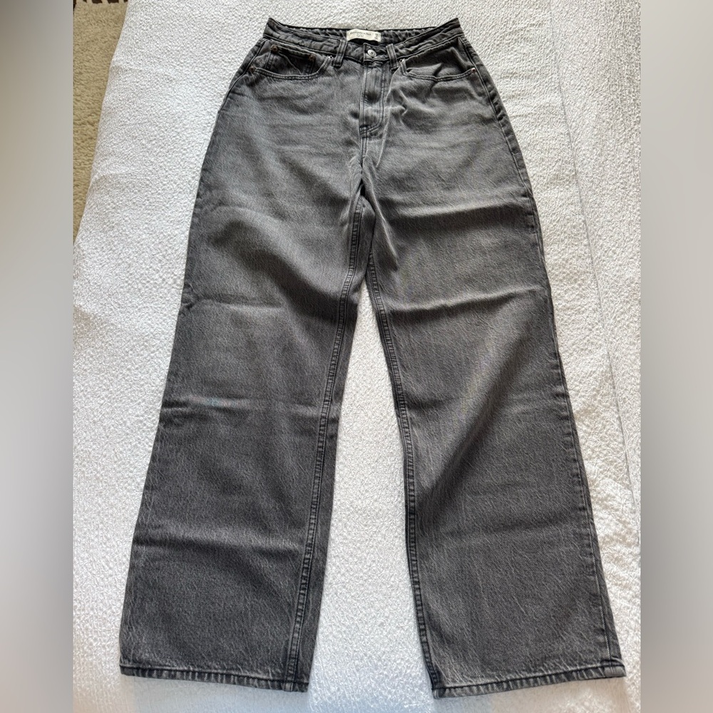 Abercrombie & Fitch Curve Love The Loose High Rise Jeans